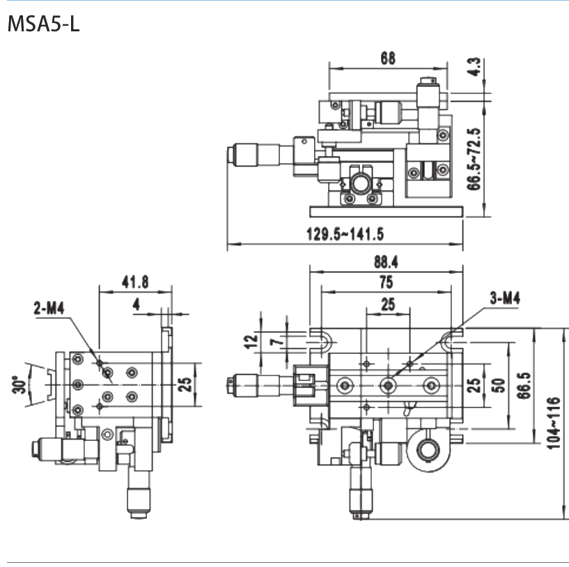 MSA5-L dimensional drawing
