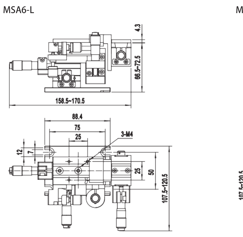 MSA6-L dimensional drawing