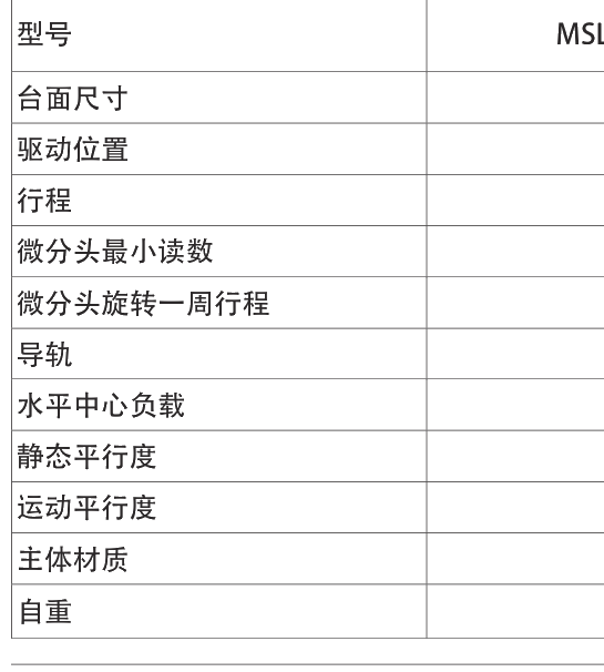 手动平移滑台 MSLB06-25-C 尺寸图